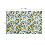 Lemon Lush Cotton Placemat Set of 4- Multicolor