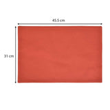 Solid Cotton Placemat Set of 4- Rust