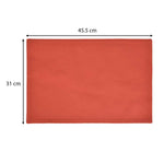 Solid Cotton Placemat Set of 4- Rust