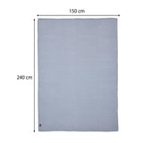 Jacquard Popcorn Polyester Single Blanket- Grey
