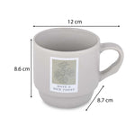 Have A Nice Today Polaroid Printed 350 ml Ceramic Coffee Mug- Beige