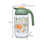 Botanical Print 1500 ml Water Jug- Green