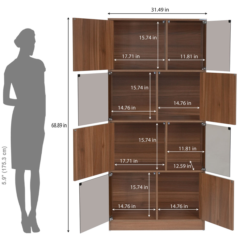 Magnus Bookshelf- Lyon Walnut