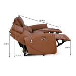 Earthyn 3 Seater Electric Recliner- Chestnut Brown