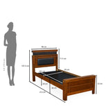 Autum Single Bed Without Storage- Cappuccino