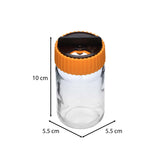 Salt and Pepper 105 ml Glass Jar- Orange