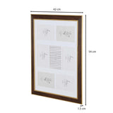 Seven Pics Photo Frame- Brown, 4 x 6 Inch