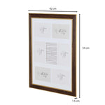 Seven Pics Photo Frame- Brown, 4 x 6 Inch