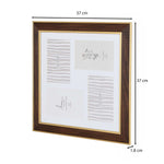 Four Pics Photo Frame- Brown, 4 x 6 Inch