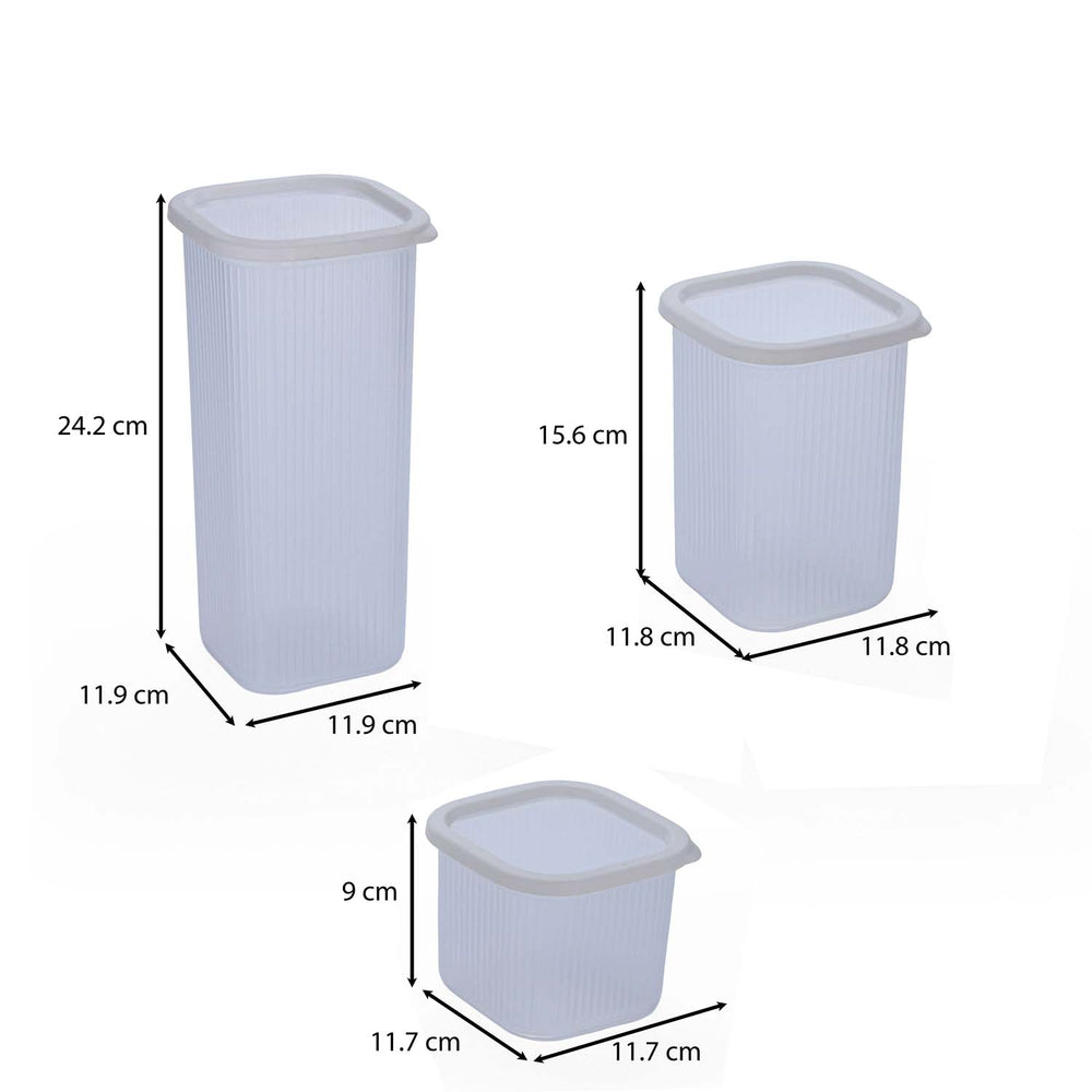 Multipurpose Storage Cannister Set of 6- White