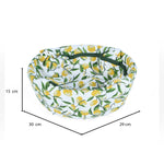 Lemon Lush Cotton Bread Basket- Multicolor