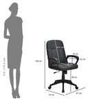 Mayor Mid Back Office Chair- Black