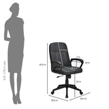 Mayor Mid Back Office Chair- Black