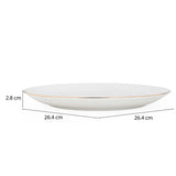Ripple Porcelain 20 Piece Dinner Set- White