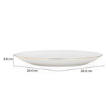 Ripple Porcelain 20 Piece Dinner Set- White