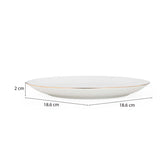Ripple Porcelain 20 Piece Dinner Set- White