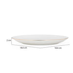 Ripple Porcelain 20 Piece Dinner Set- White
