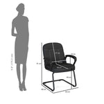 Mayor Visitor Chair- Black