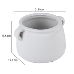 Stoneware Planter with Ears- Beige