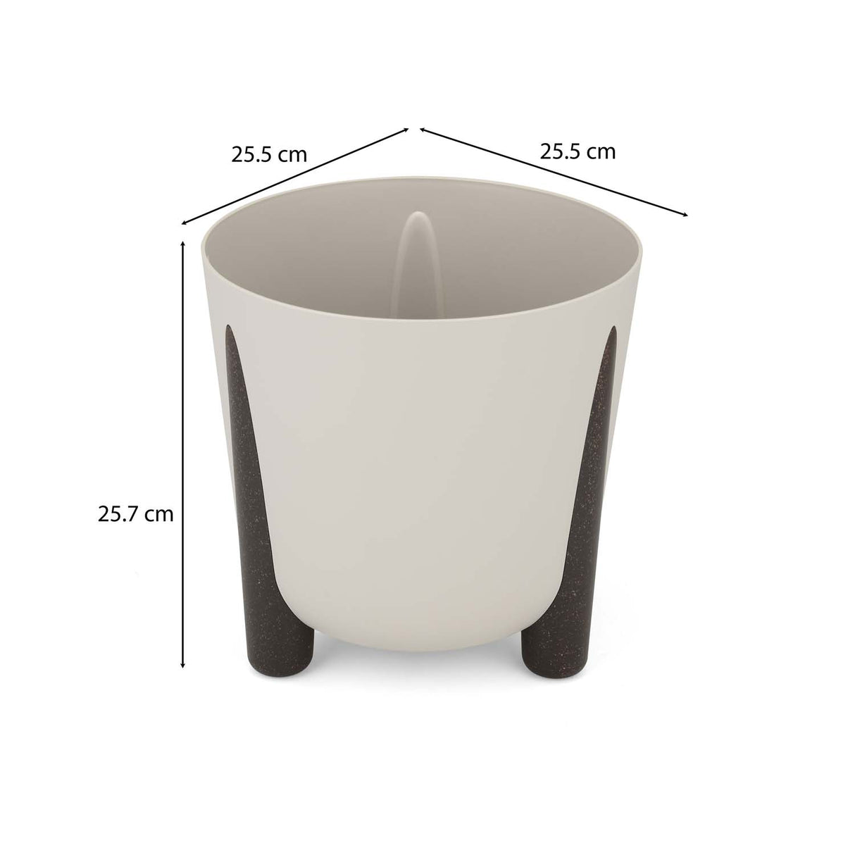 Recycled Classic Trileg Planter- Beige