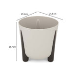 Recycled Classic Trileg Planter- Beige