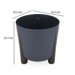 Recycled Classic Trileg Planter- Grey