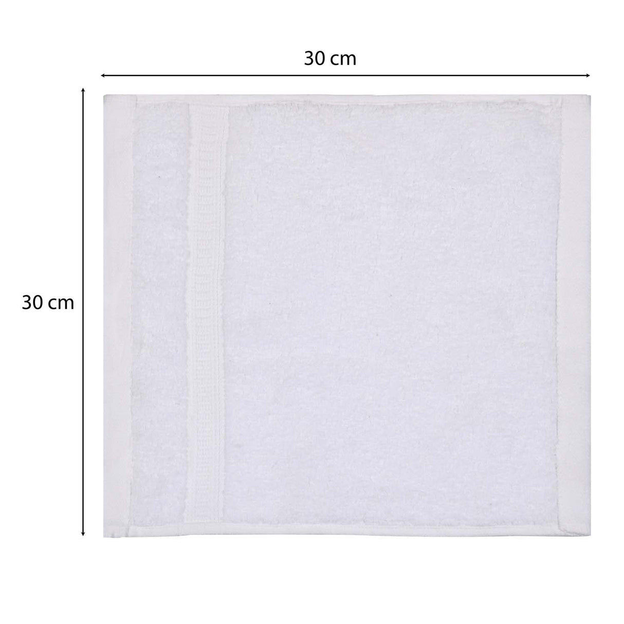 Cotton Zero Twist Face Towel- White