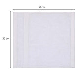 Cotton Zero Twist Face Towel- White
