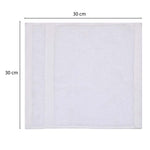 Cotton Zero Twist Face Towel- White