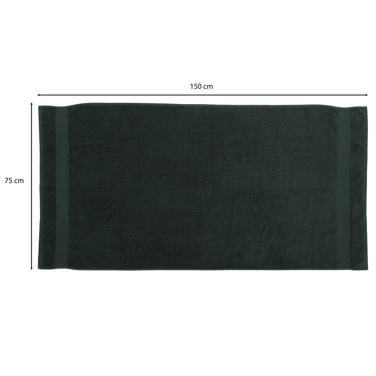 Cotton Zero Twist Bath Towel- Green