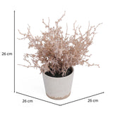 Flocking Artificial Potted Plant- Pink