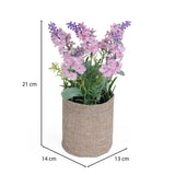 Lavender Artificial Potted Plant- Pink