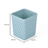 Weave Design Polypropylene Pen Holder- Mint