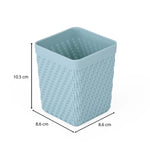 Weave Design Polypropylene Pen Holder- Mint