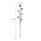 Elegant Artificial Cotton Balls Filler- Cream