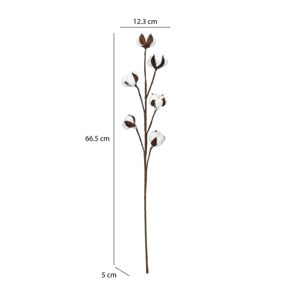Elegant Artificial Cotton Balls Filler- Cream
