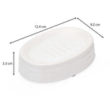 Fluted Stoneware Batch Accessories Set of 3- White