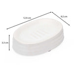 Fluted Stoneware Batch Accessories Set of 3- White