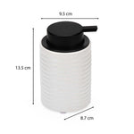 Fluted Stoneware Batch Accessories Set of 3- White