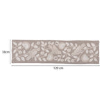 Decorative Embroidered Table Runner- Beige, 120 x 33 cm