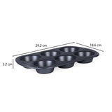 Baker's Secret 6 Cup Muffin Pan- Grey