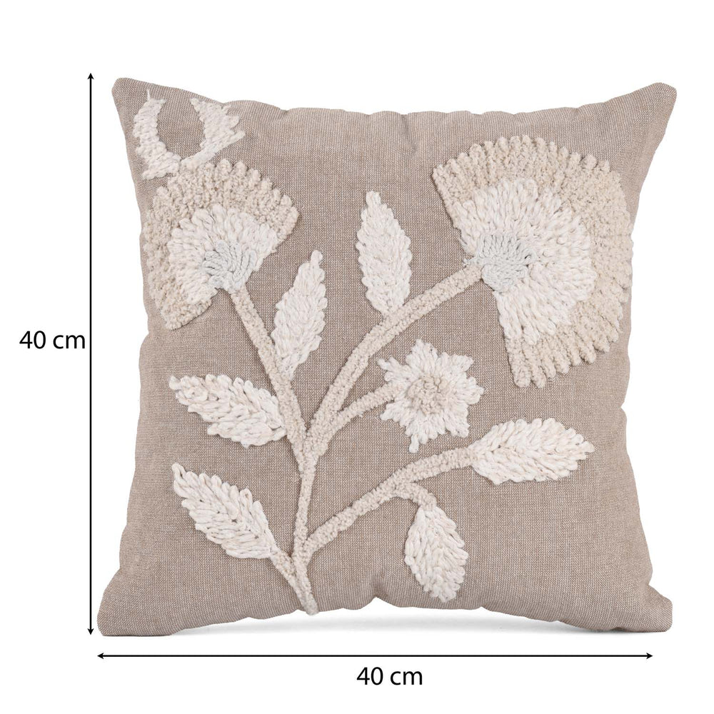 Floral Embroidered Cotton & Polyester 16