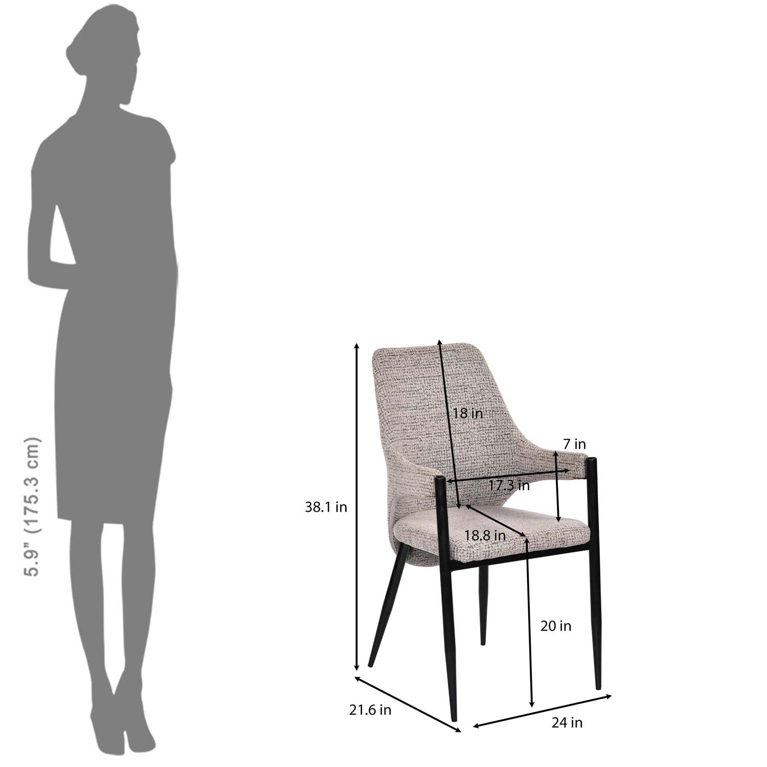 6 Seater Bevon Ceramic Dining Set with Dexor Base and Tierra Chairs- Cloud Beige