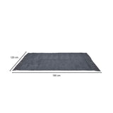Popcorn Weave Cotton 120 x 180 cm Rug- Grey