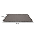 Mini Stripes Cotton 120 x 180 cm Rug- Brown