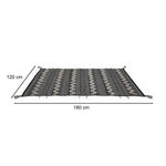 Zigzag Cotton 120 x 180 cm Rug- Black & White