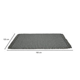 Dual Stripes Cotton 120 x 180 cm Rug- Green