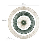 Radial Pattern Wall Decor- Green & Beige