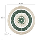 Radial Pattern Wall Decor- Green & Beige