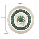 Radial Pattern Wall Decor- Green & Beige